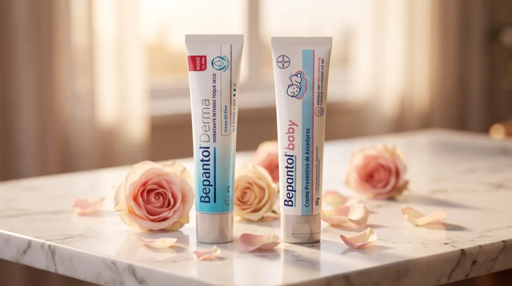 bepantol derma e bepantol baby para usar no rosto