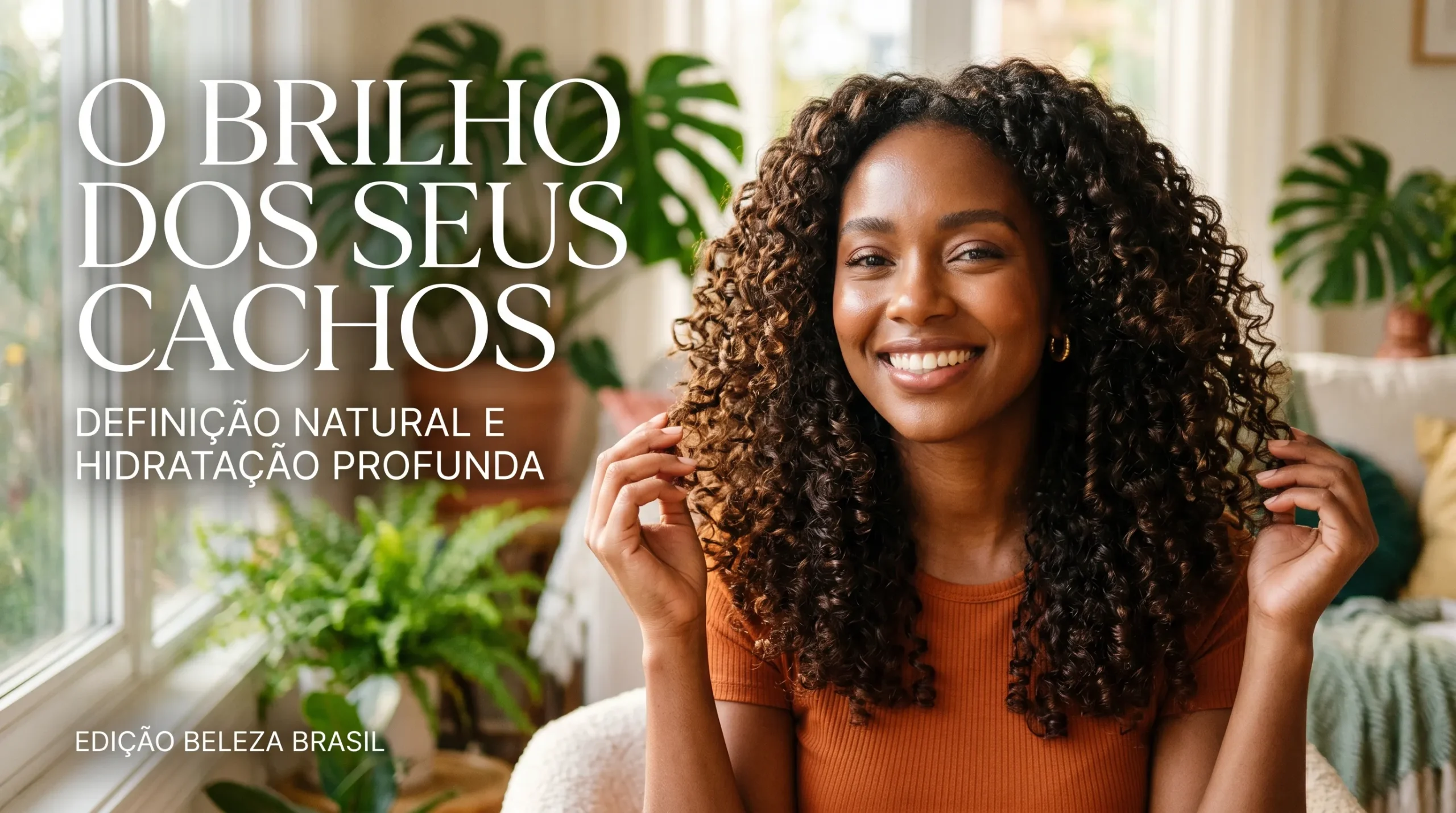 cachos definidos e brilhantes com gelatina capilar