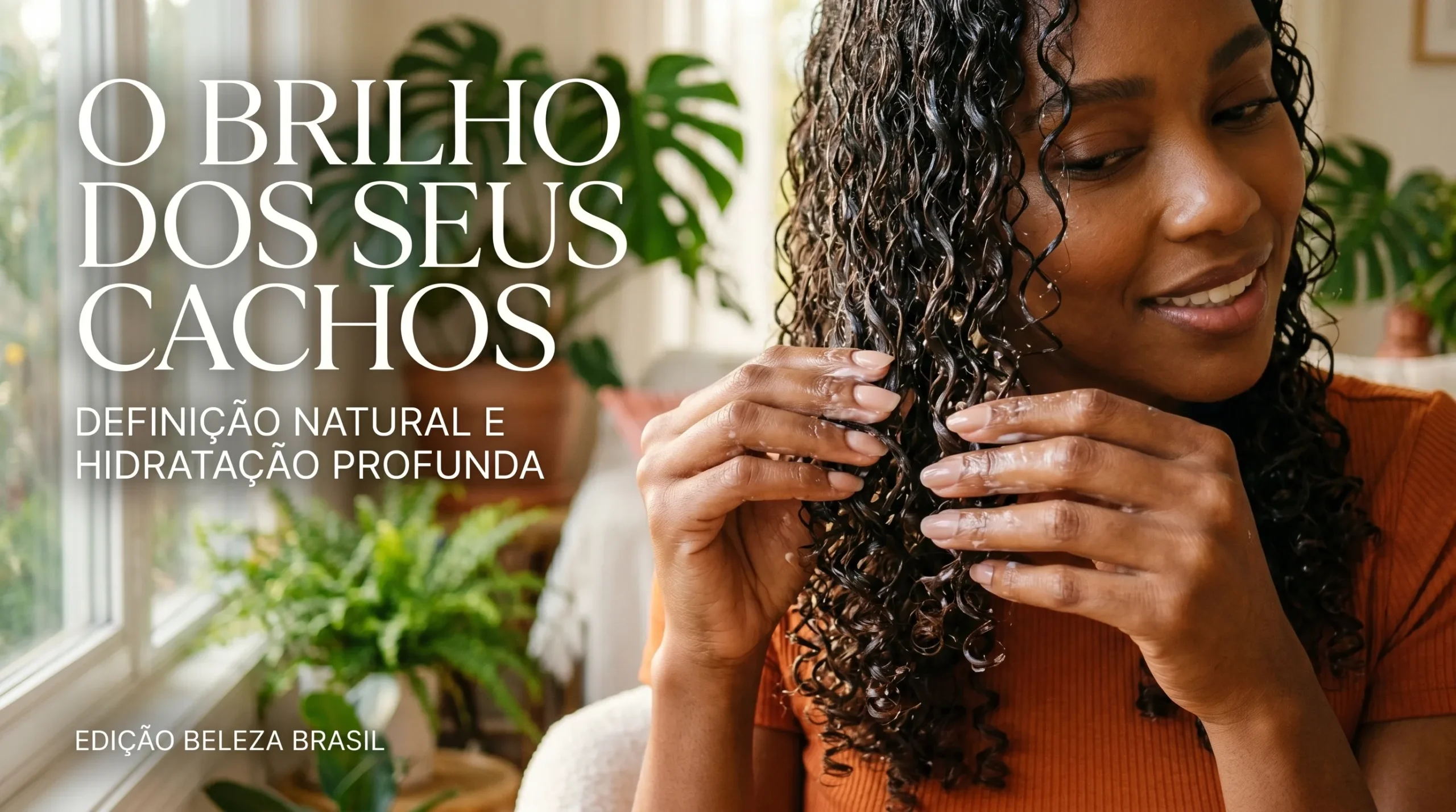 técnica de aplicação de gelatina capilar em cachos úmidos