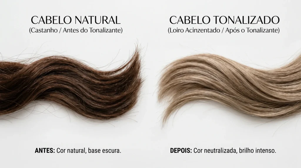 tonalizante clareia o cabelo
